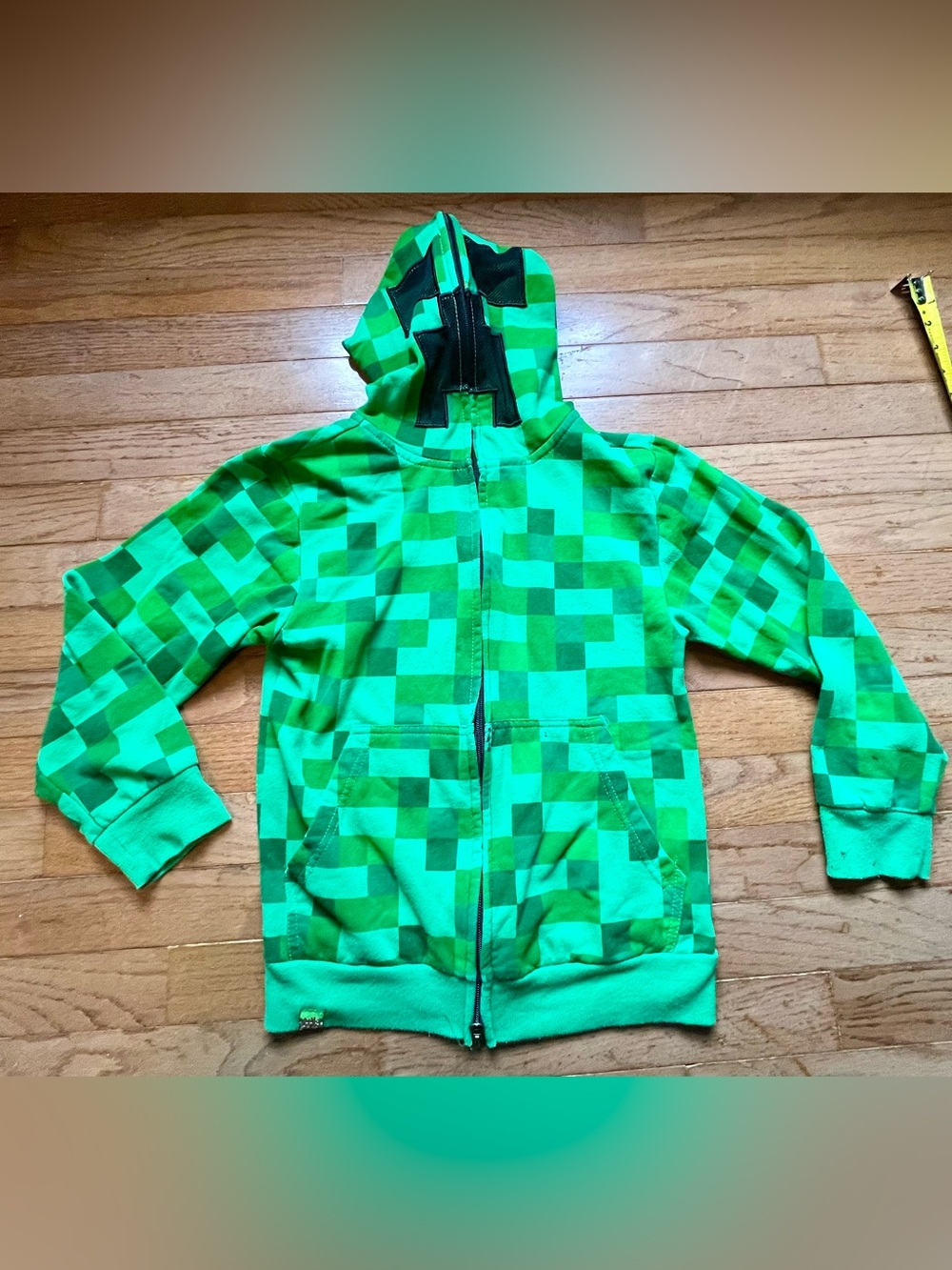 Kid’s Full Zip Minecraft Creeper Hoodie